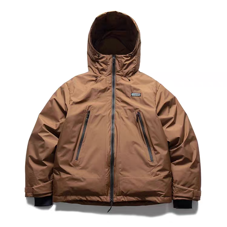 579日系潮牌三防户外机能羽绒服男冬季加厚防水白鸭绒外套