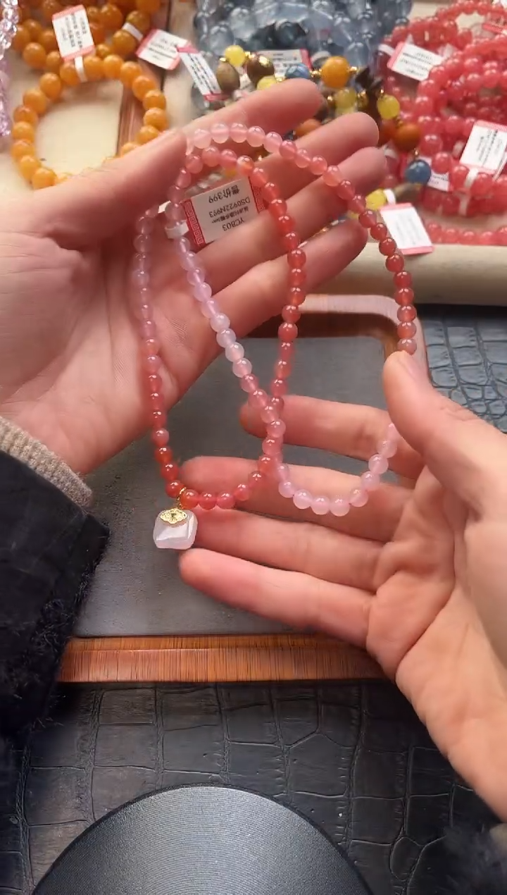 未镶嵌手链玛瑙/玉髓15多样性发其一/