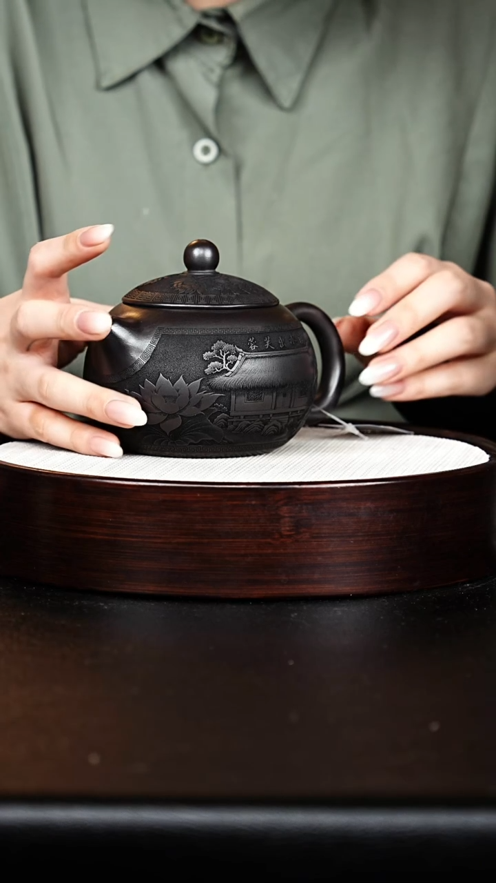 茶壶紫砂西施石黄