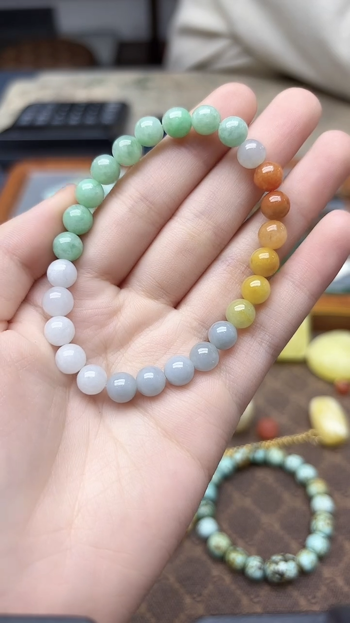 未镶嵌挂件翡翠翡翠手串QK