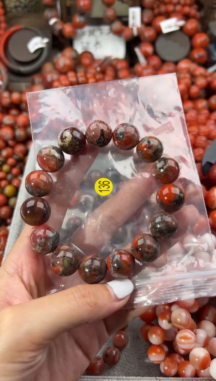 未镶嵌手串南红玛瑙15+