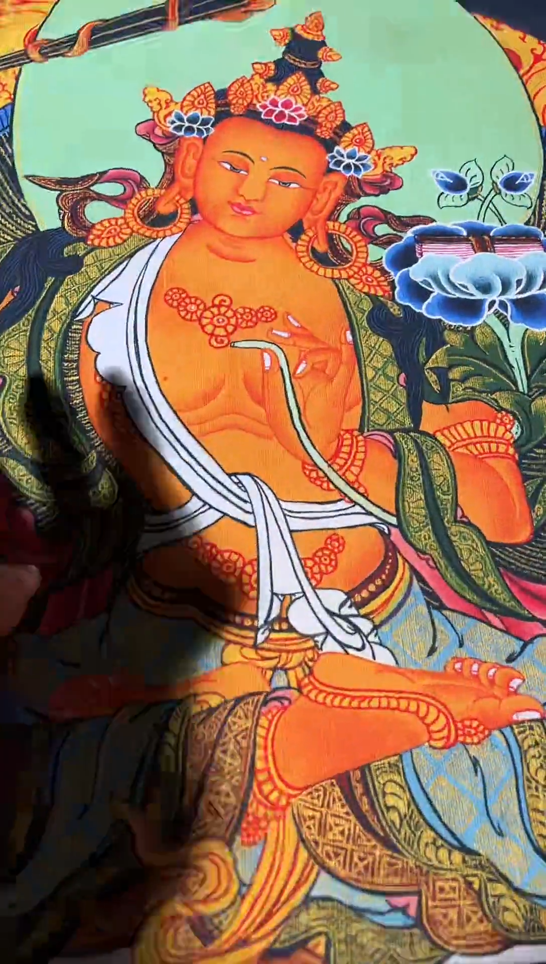 卷轴画卷轴画帅帅的唐卡