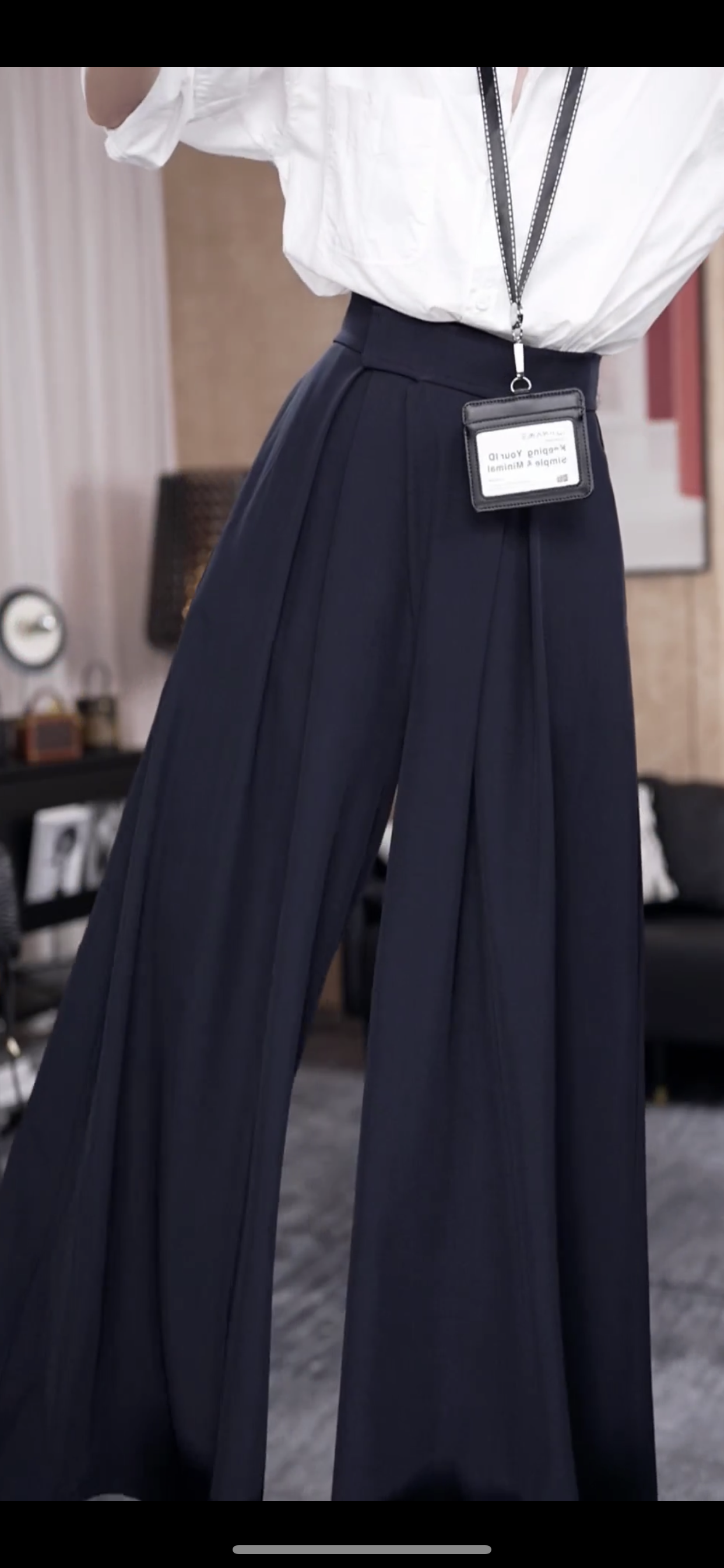 夏季款新款魔术贴腰头时尚百搭裤 16537-1