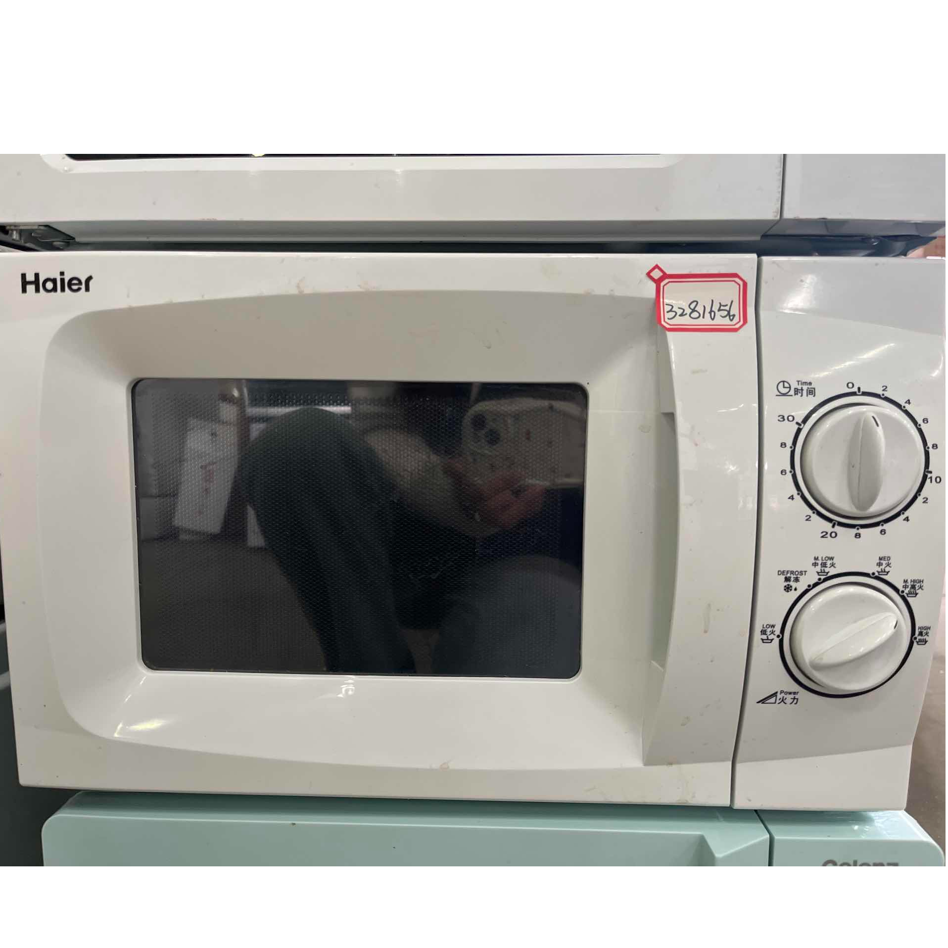 9新 Haier/海尔 【二手】华中仓微波炉轻微划痕功能完好