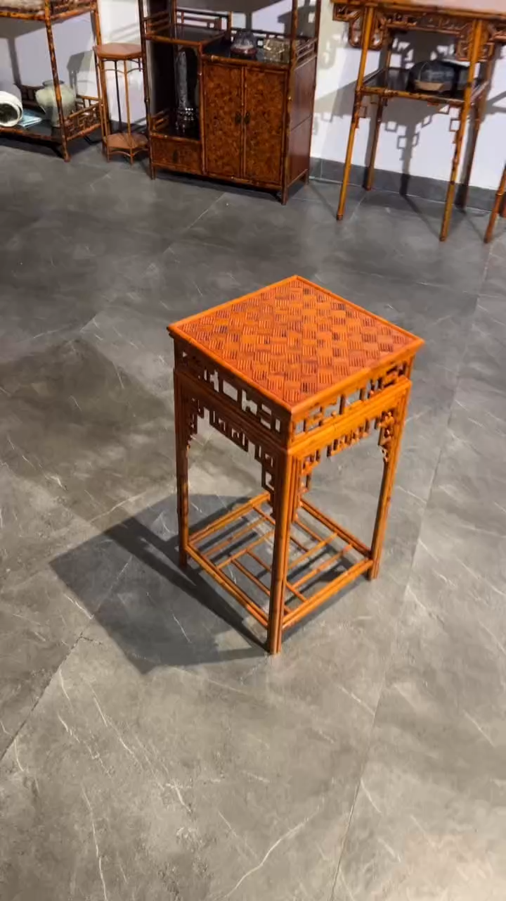 竹湘妃竹花几精品