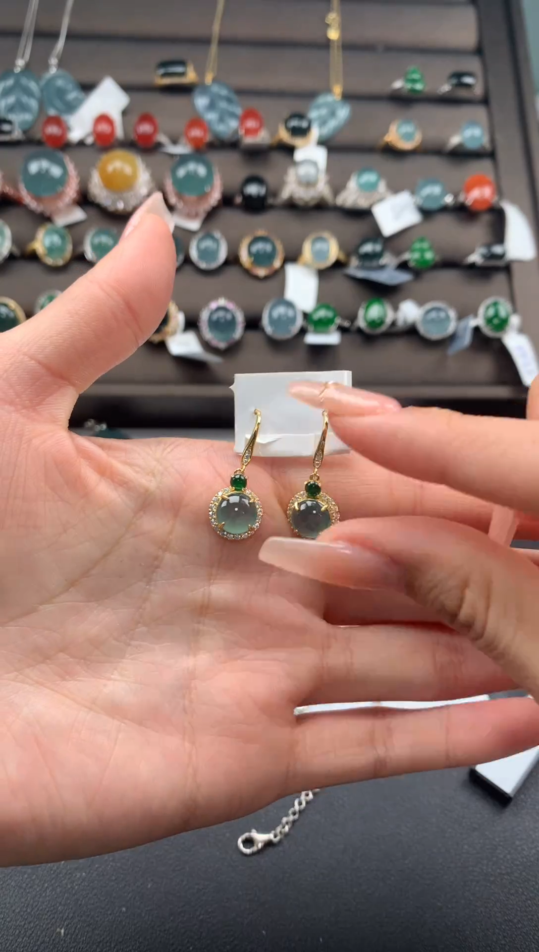 【闪购商品】翡翠戒指银S925镶嵌3432432423