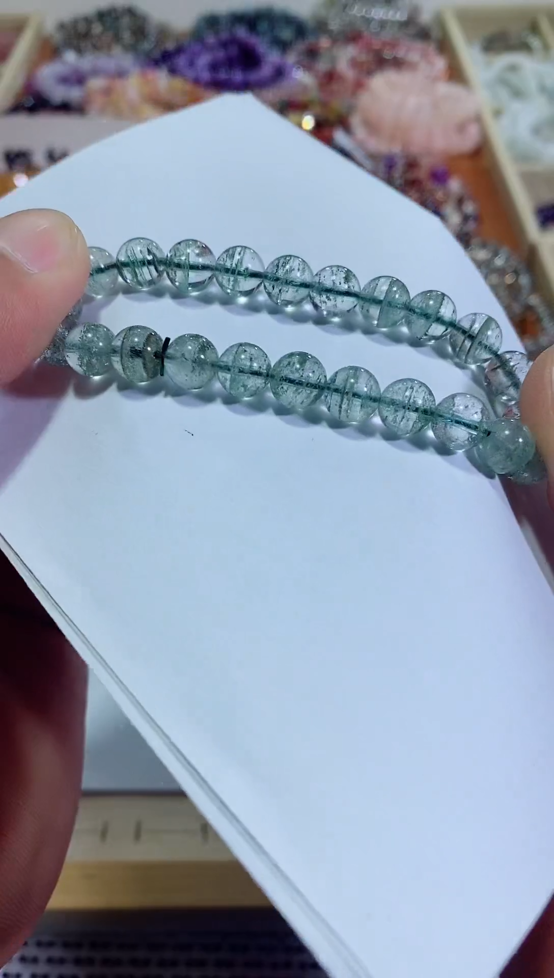 【闪购商品】水晶手链未镶嵌绿幽灵8m+ (多样性发其一）