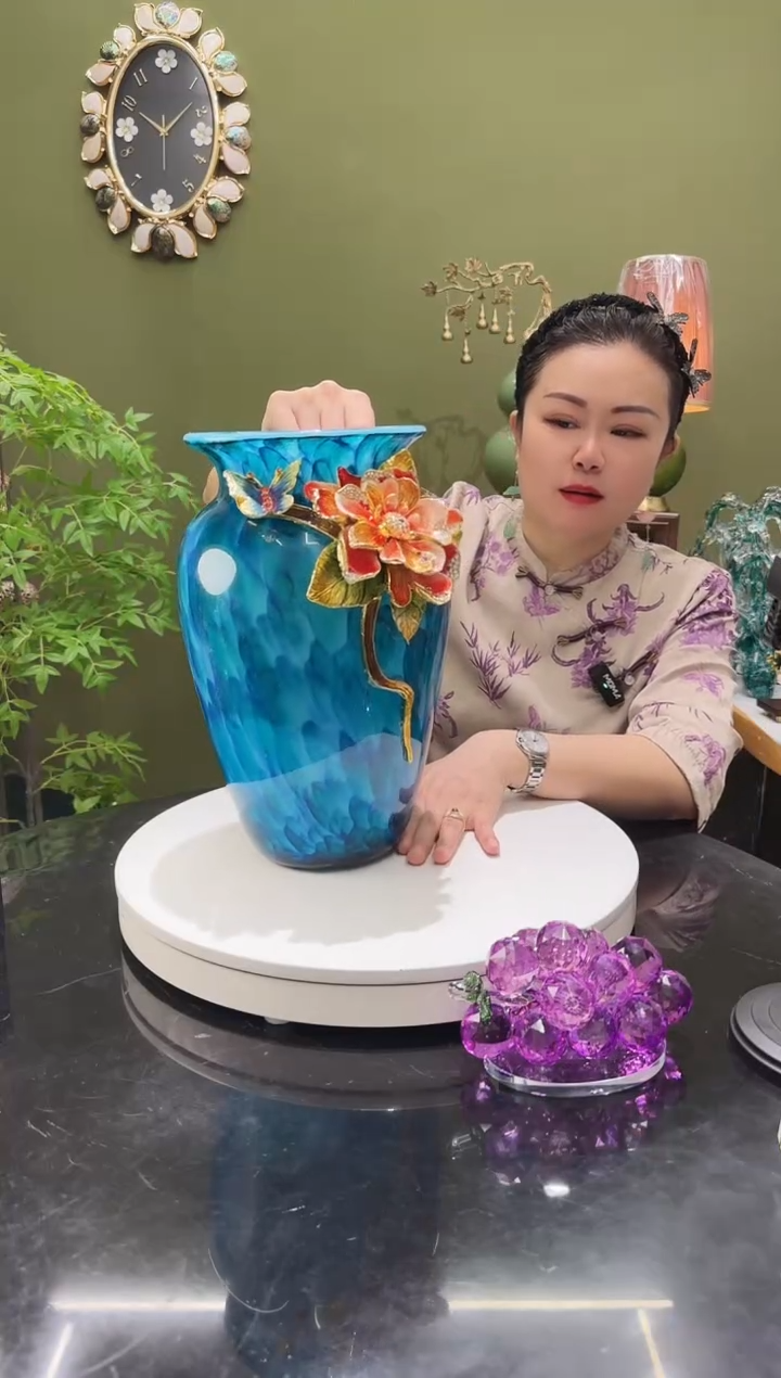 琉璃 珐琅彩花瓶