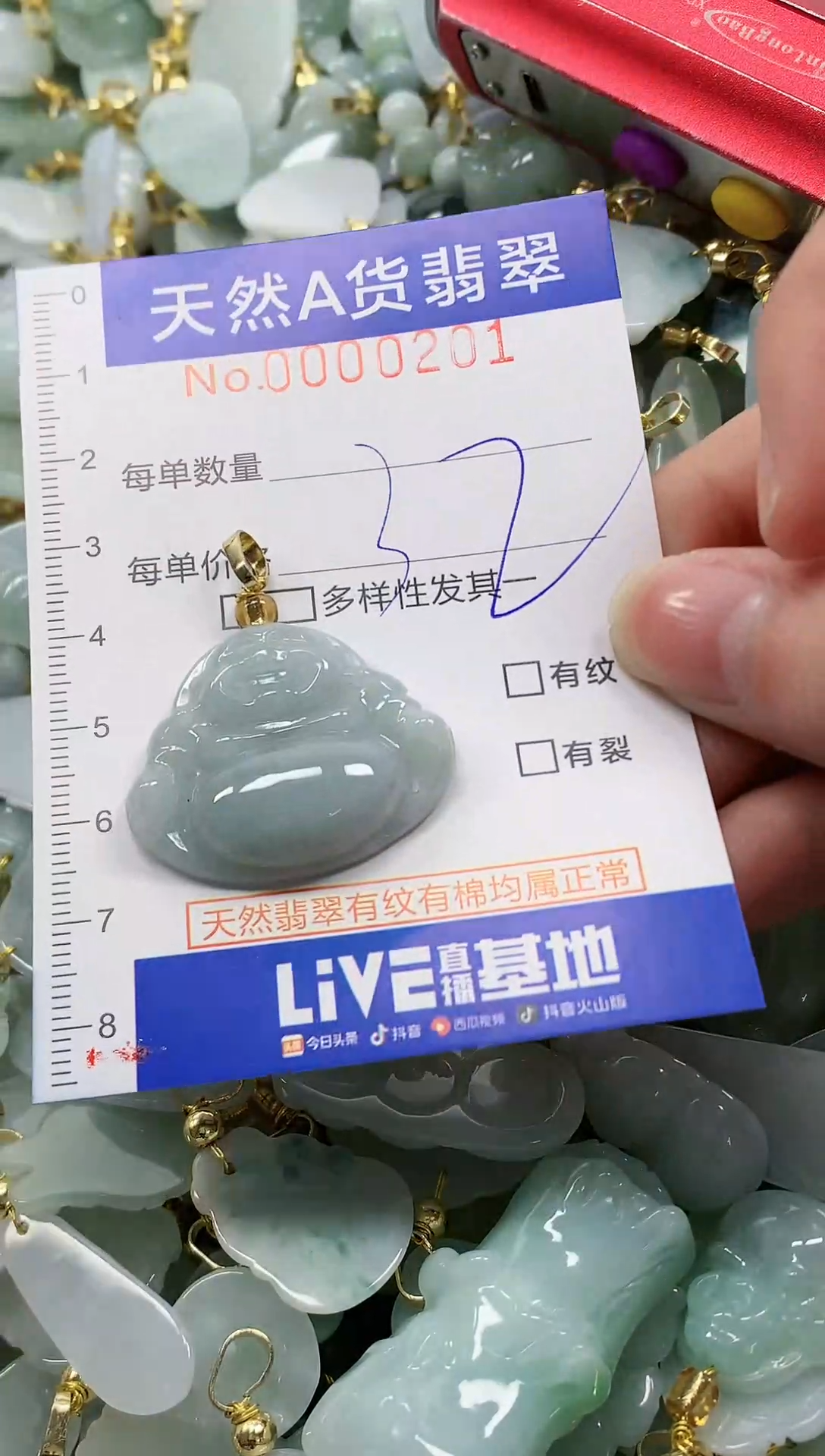 颈饰未镶嵌翡翠纯天然a货翡翠