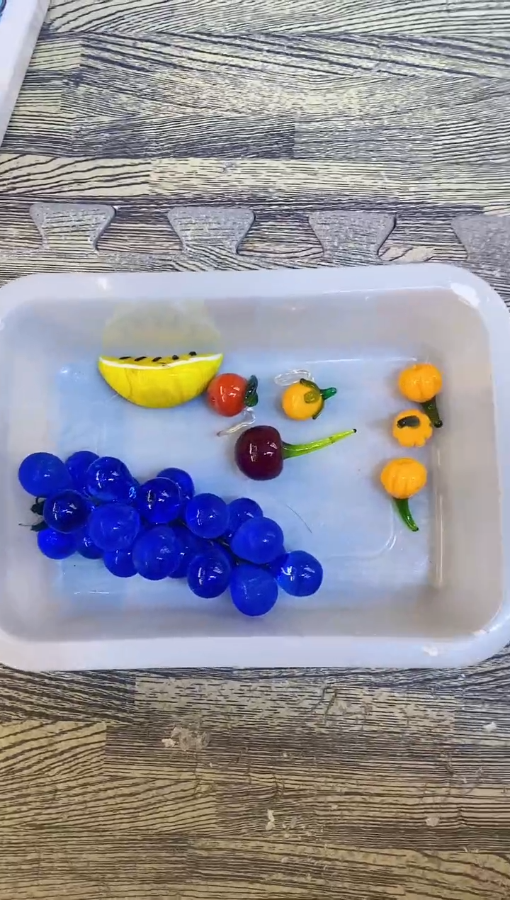 琉璃手工艺品8件水果