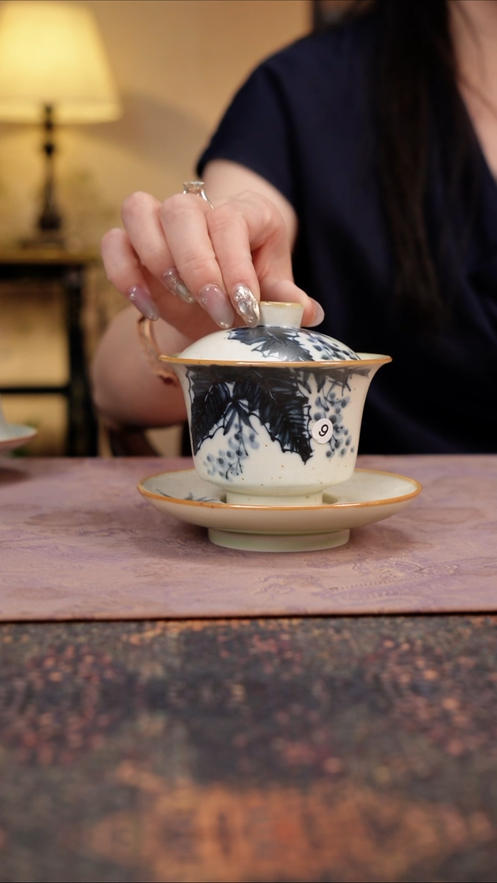 杯景德镇陶瓷杯碗柴烧多人