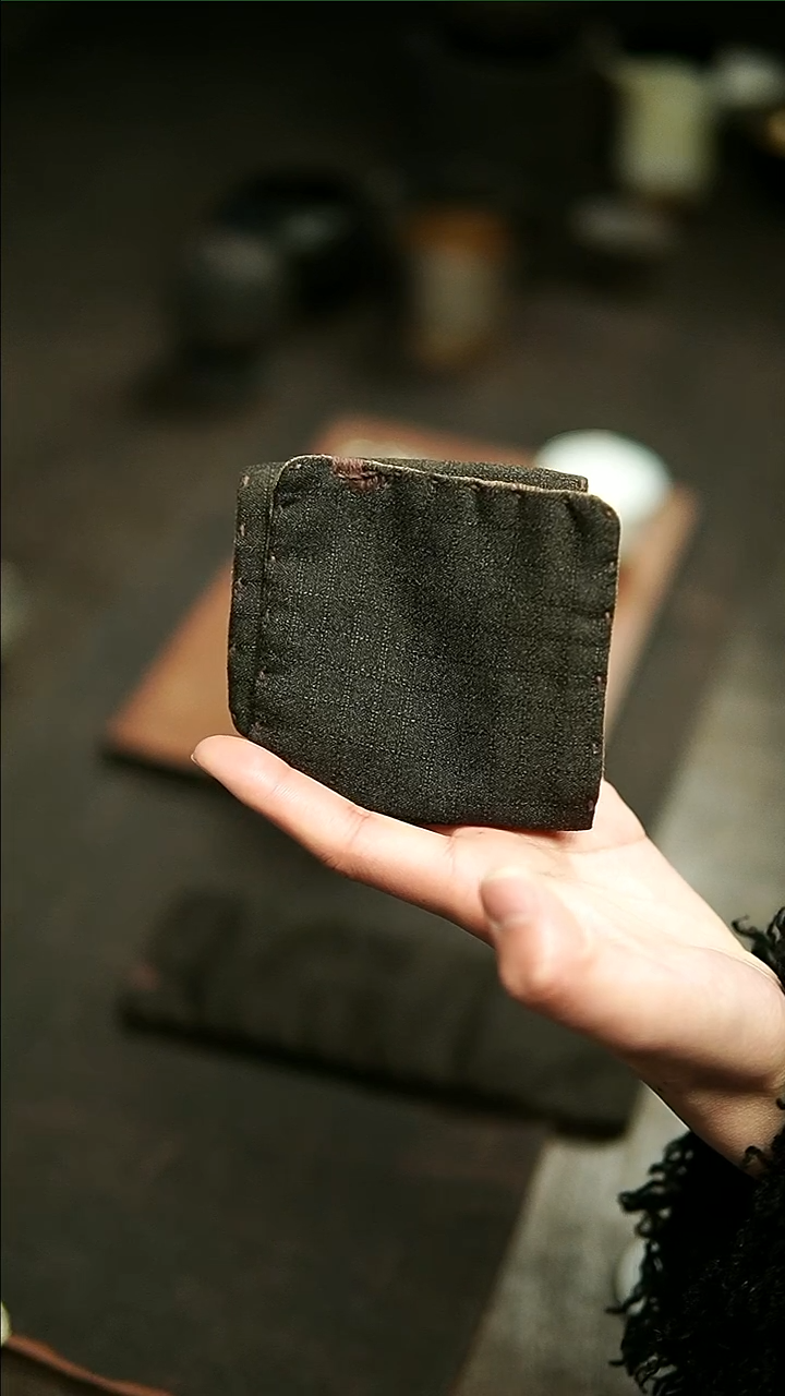 【闪购商品】香云纱格纹茶巾大号