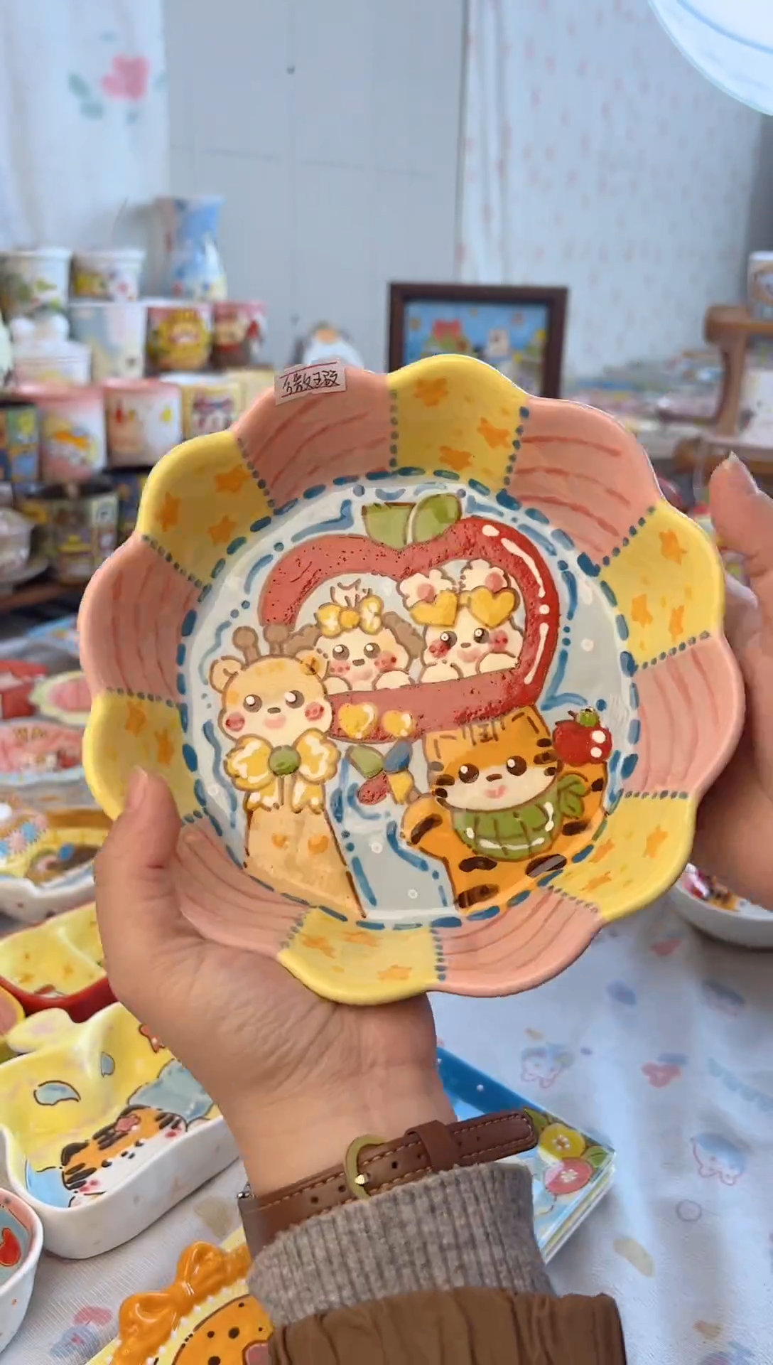 摆件陶景德镇陶瓷手绘微瑕不退不换