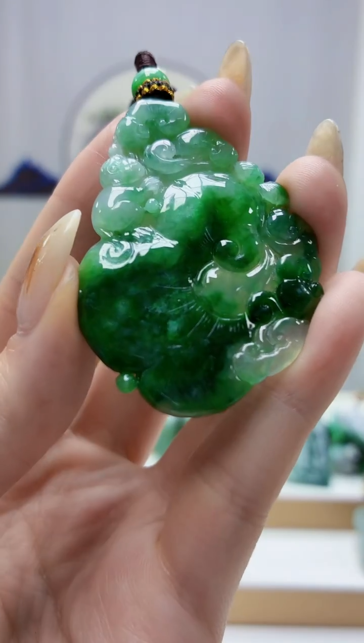 未镶嵌定制翡翠5028jw-毛货挂件114