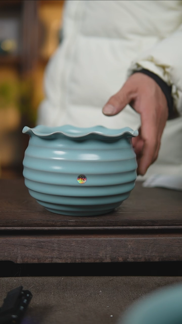 【闪购商品】杯仿古宋臻釉炫纹水洗192