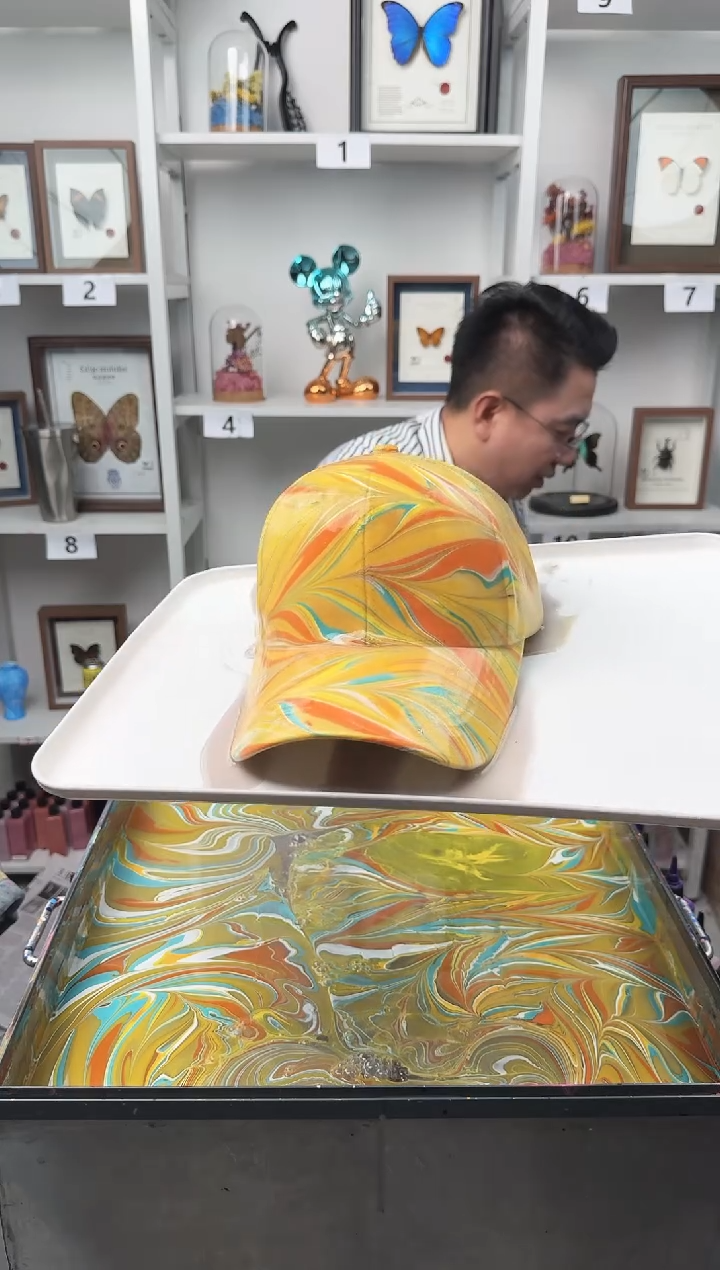 纯棉成人款麦穗纹水拓帽