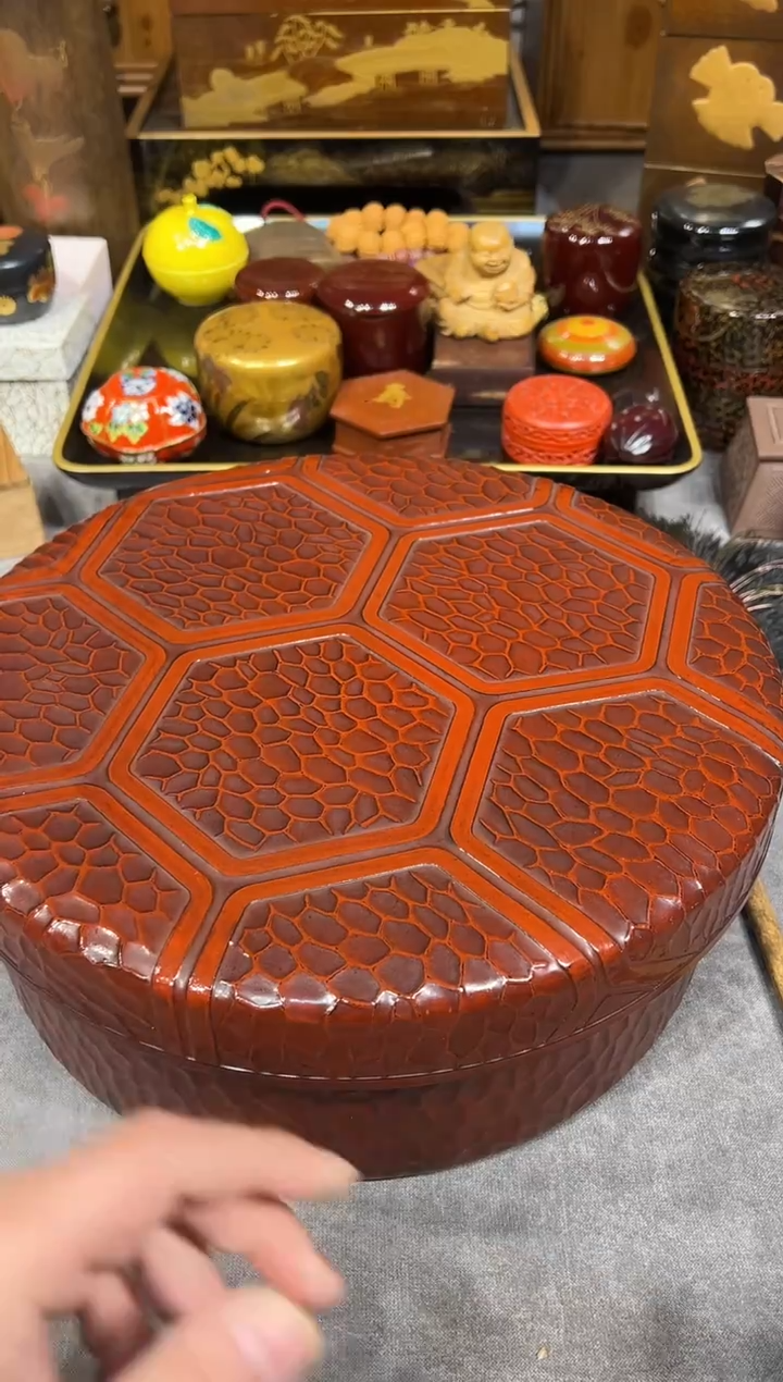 大茶仓（木粉）大漆漆器大漆漆器