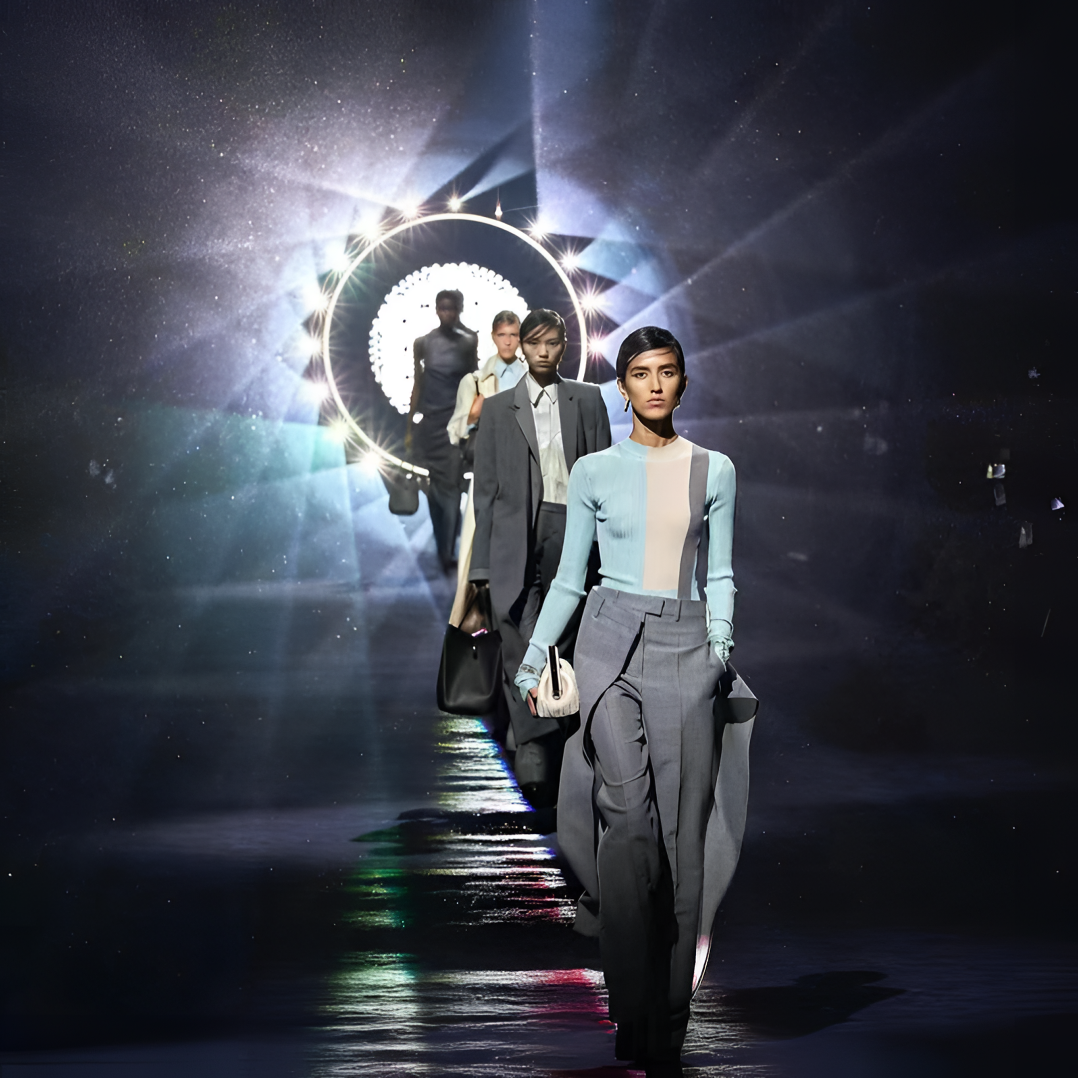 【冲锋衣外套A040】2025春秋新款潮流满印时尚休闲百搭连帽风衣