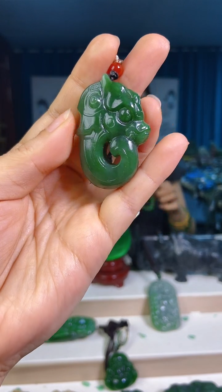 和田玉未镶嵌挂件1