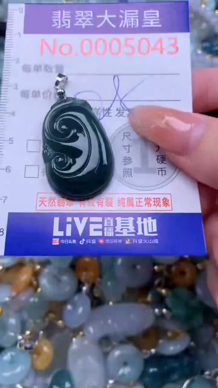 翡翠未镶嵌吊坠(不含链)5043