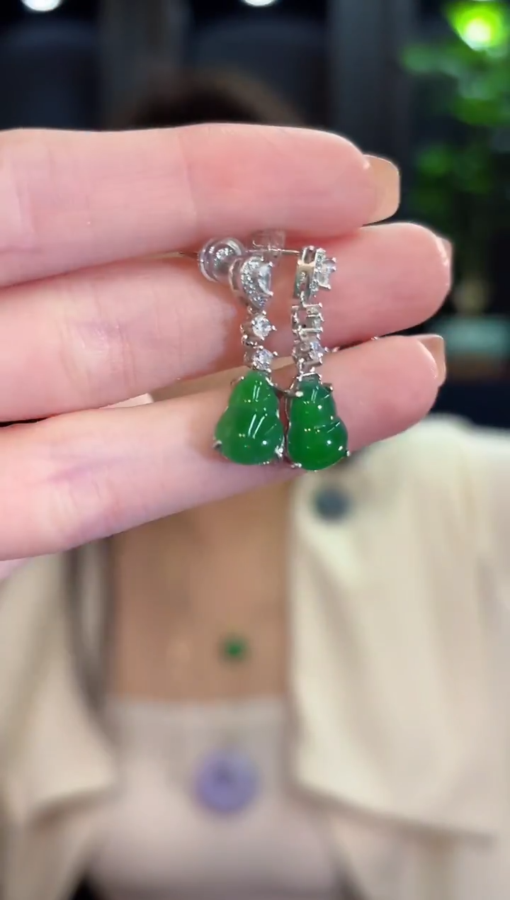 未镶嵌翡翠耳饰 缅甸A货/支持复检/一件