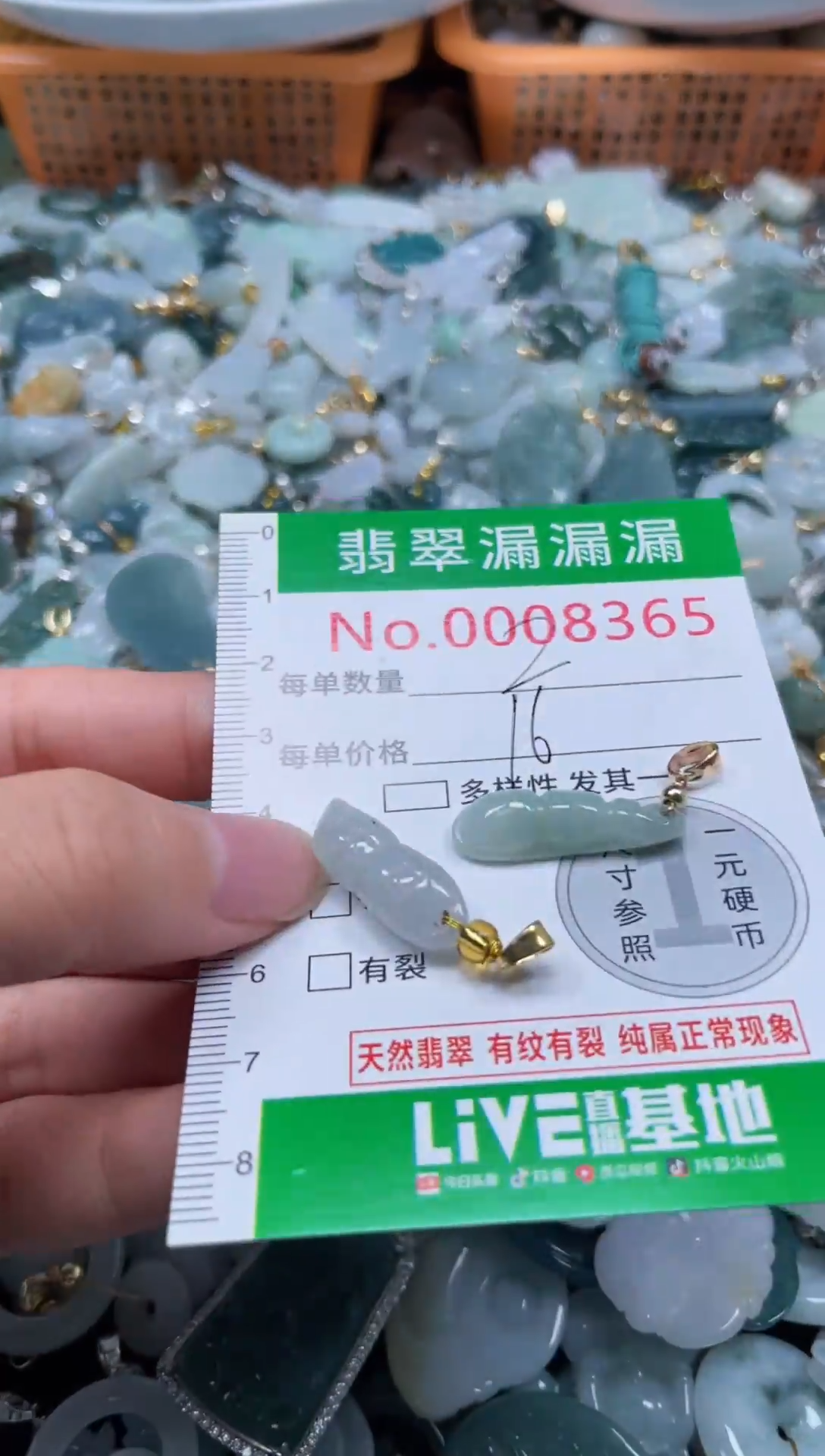 颈饰未镶嵌翡翠8365