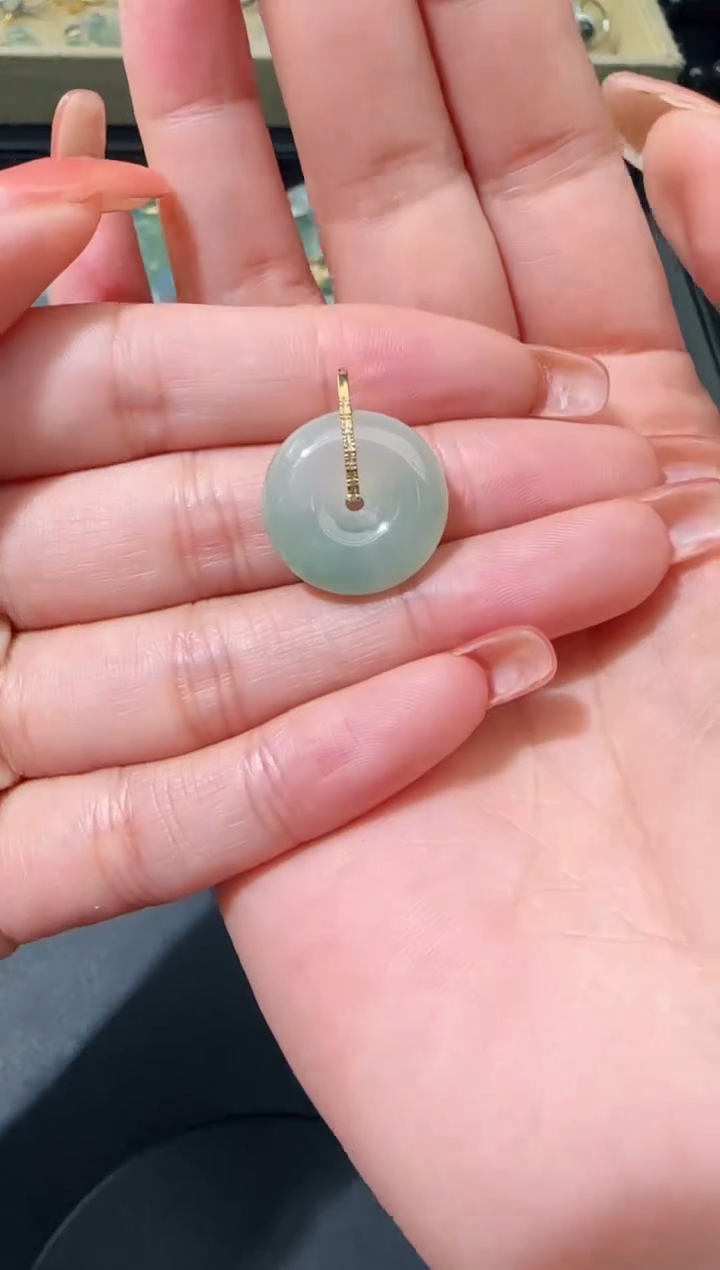 【闪购商品】翡翠颈饰18K金镶嵌TZG0119098