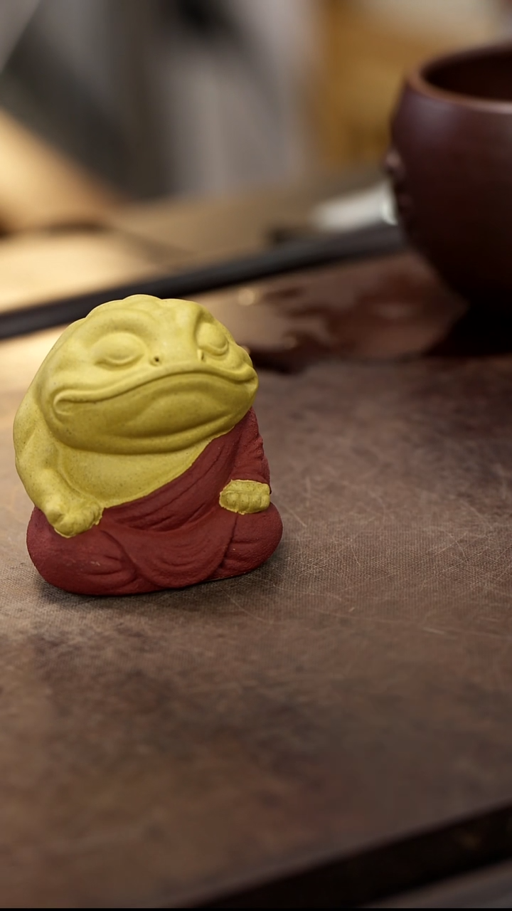 小蟾仙雕塑茶宠摆件