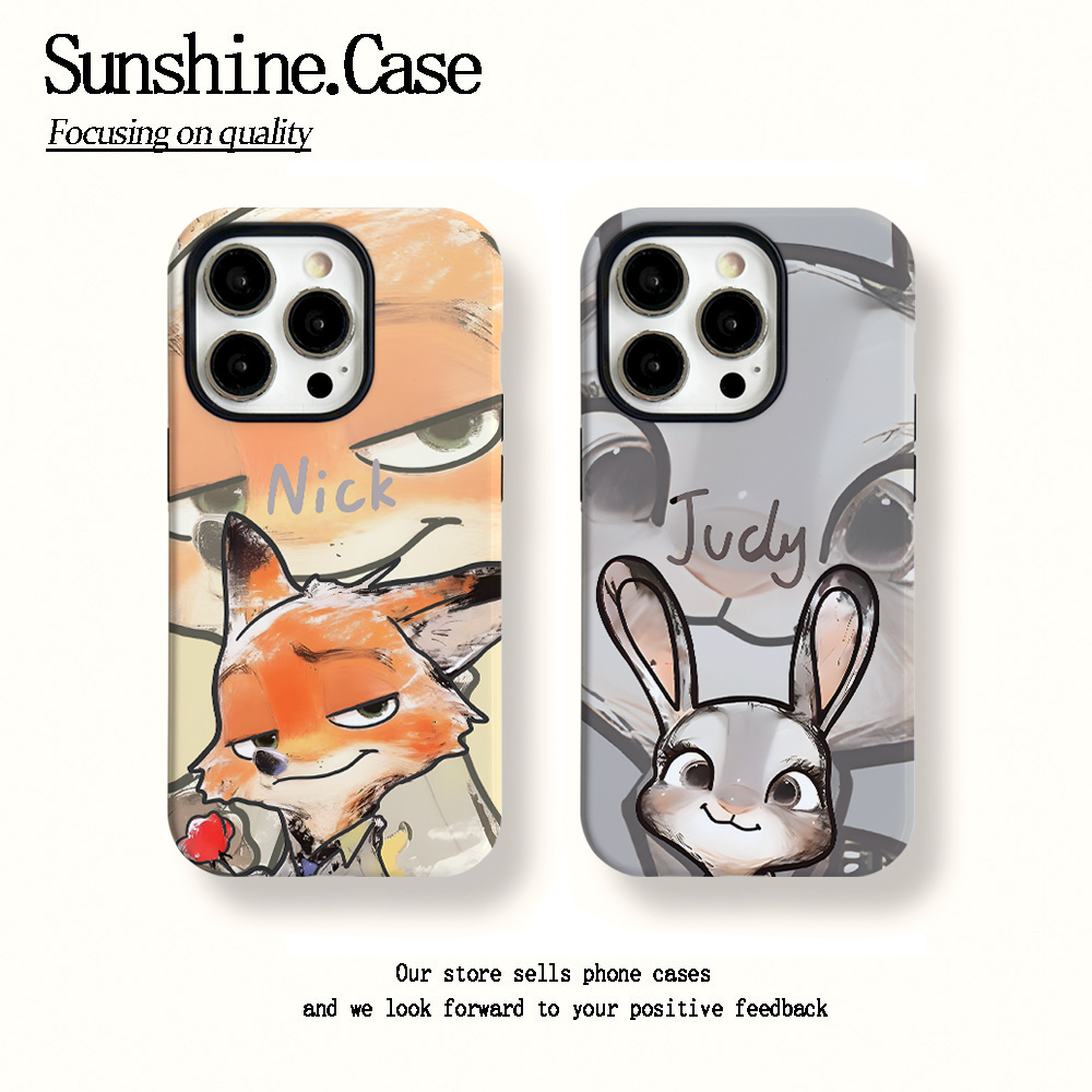 菲林二合一适用苹果华为vivo小米oppo手机壳尼克朱迪