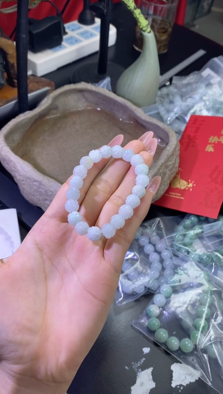 【闪购商品】翡翠手串未镶嵌YC/H莲华珠串