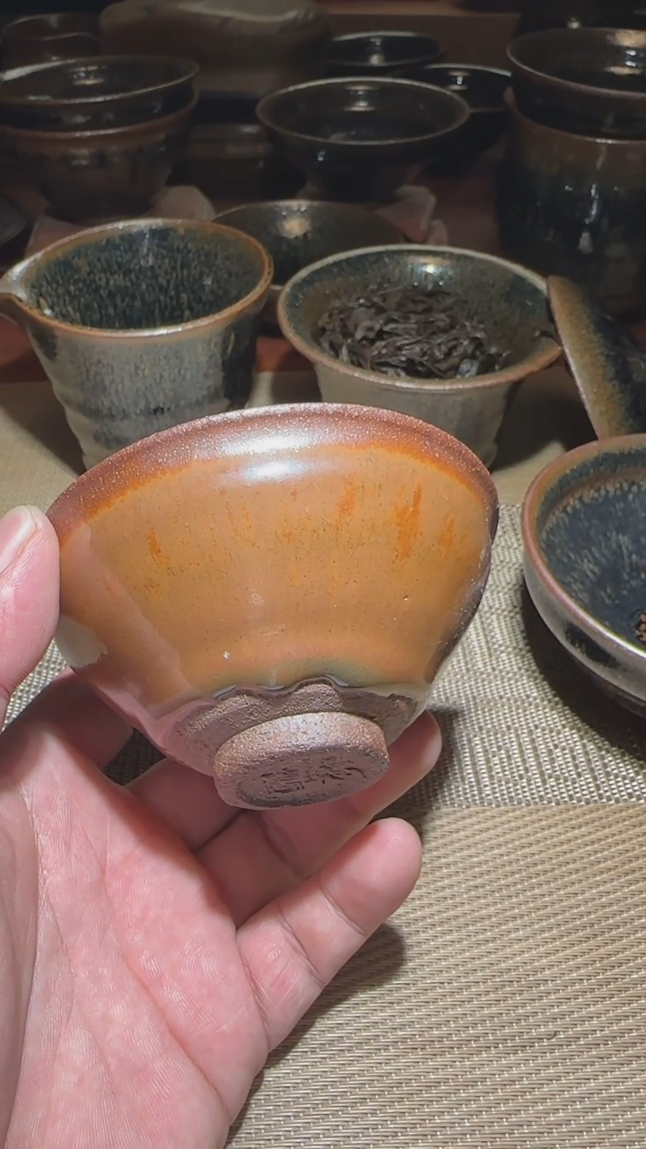 【闪购商品】茶盏通天龙窑柴烧建盏