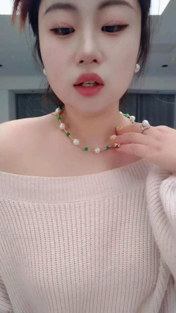 颈饰合金淡水珍珠1011满天星颈链