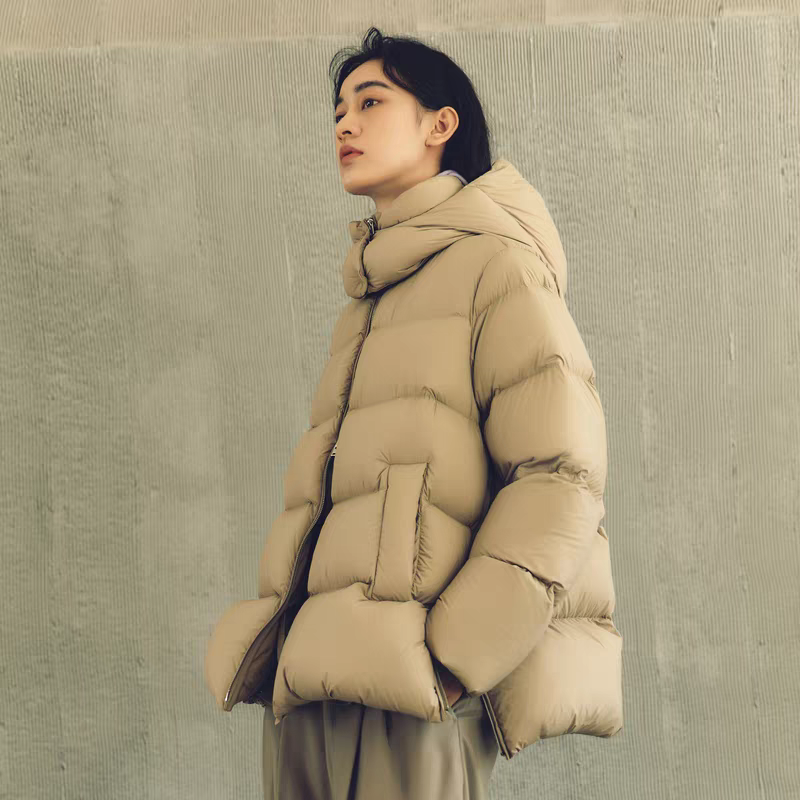 ❤款江南90白鸭绒！侧开衩设计可拆卸连帽蓬松冬季保暖羽绒服