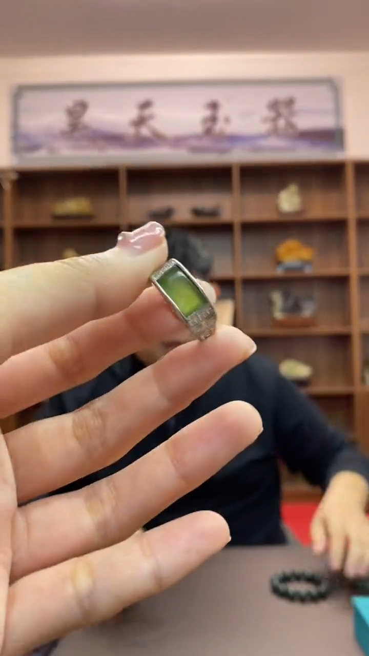 【闪购商品】和田玉（碧玉）戒指未镶嵌戒指