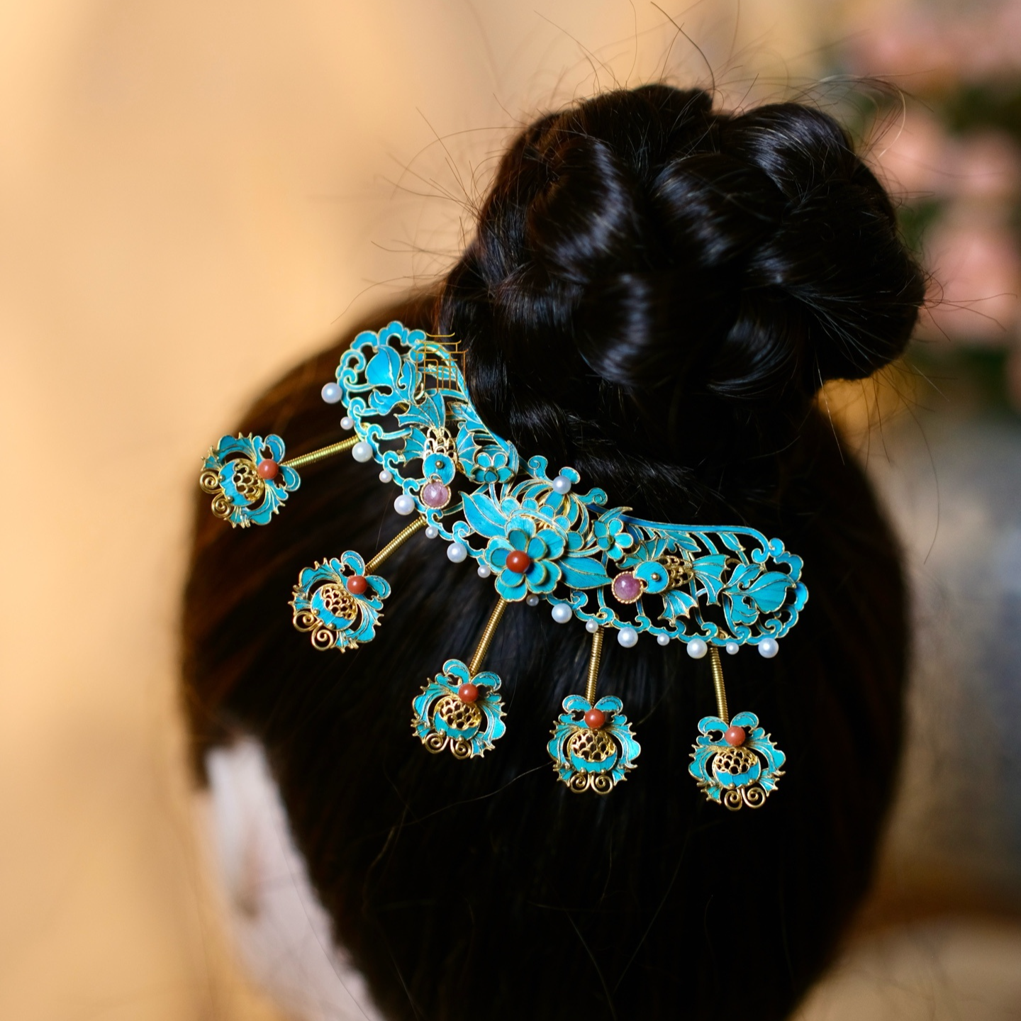 殊宫古典金鱼发钗