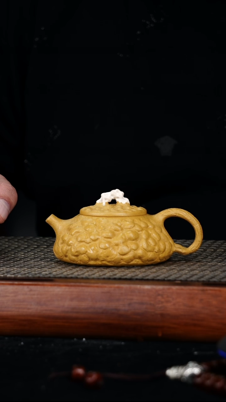 茶壶紫砂原矿黄金段泥太湖石供春160cc