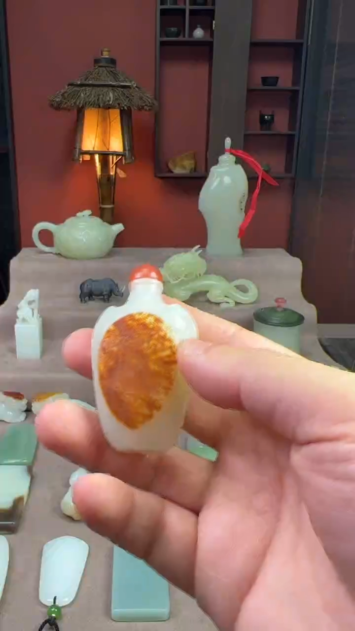 【闪购商品】和田玉摆件未镶嵌鼻烟壶