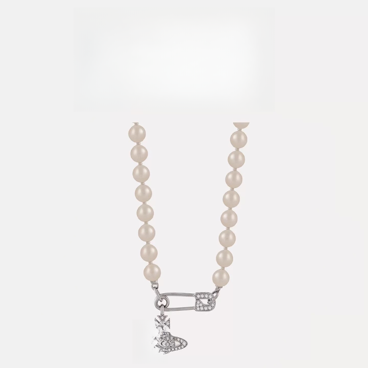 不锈钢树脂项链 D-P-B0437项链锁骨链简约小众首饰饰品素款满钻