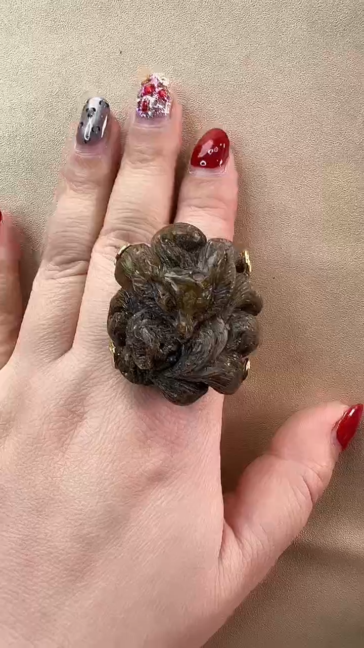 【闪购商品】琥珀戒指未镶嵌戒指