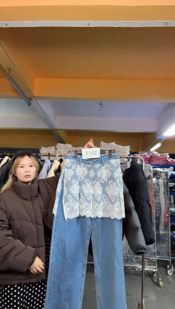 S313蓝色牛仔裤L码