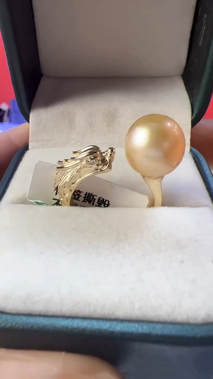 【闪购商品】海水珍珠戒指未镶嵌金007金珠戒指