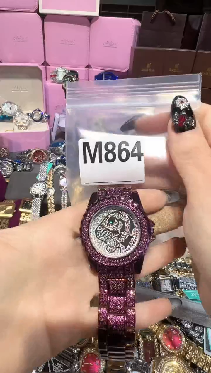 石英机芯不锈钢不锈钢直播定闪专用