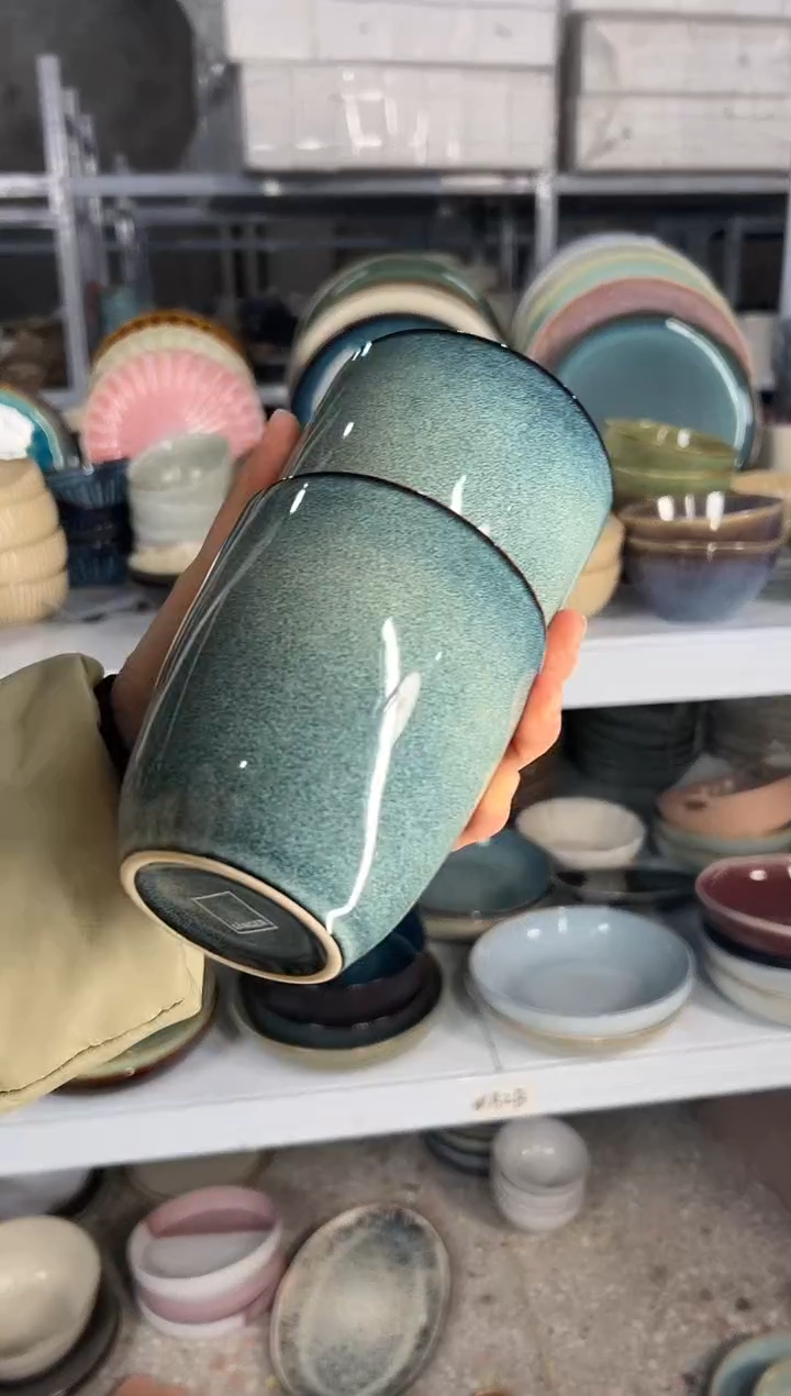 陶瓷外贸尾货瑕疵满20包邮X2水杯