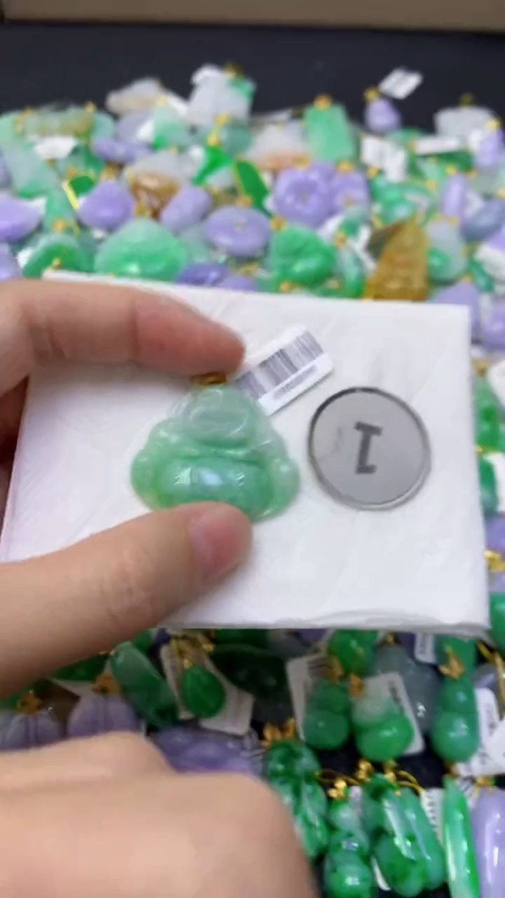 颈饰未镶嵌翡翠天然缅甸翡翠A货