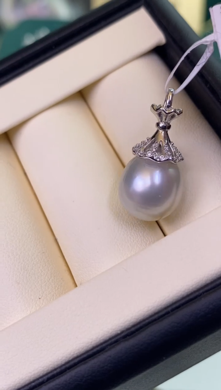 【闪购商品】海水珍珠颈饰银S925镶嵌12