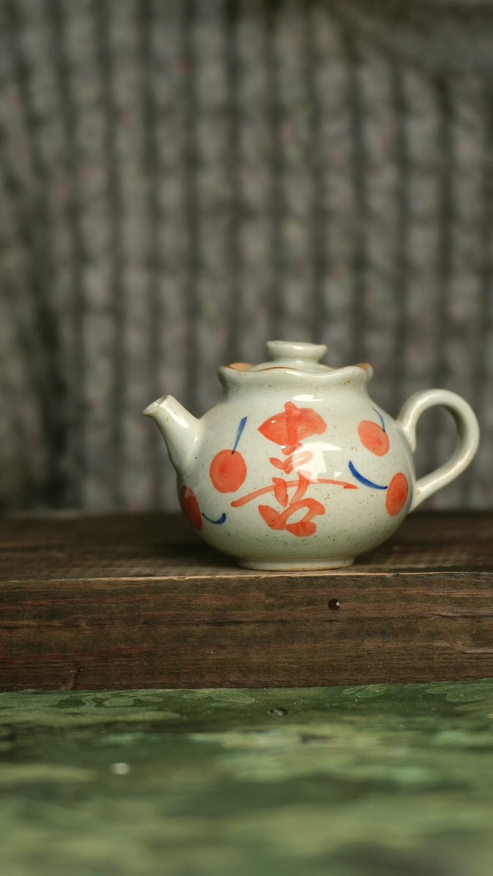 陶瓷青诗集手工手绘瓷器