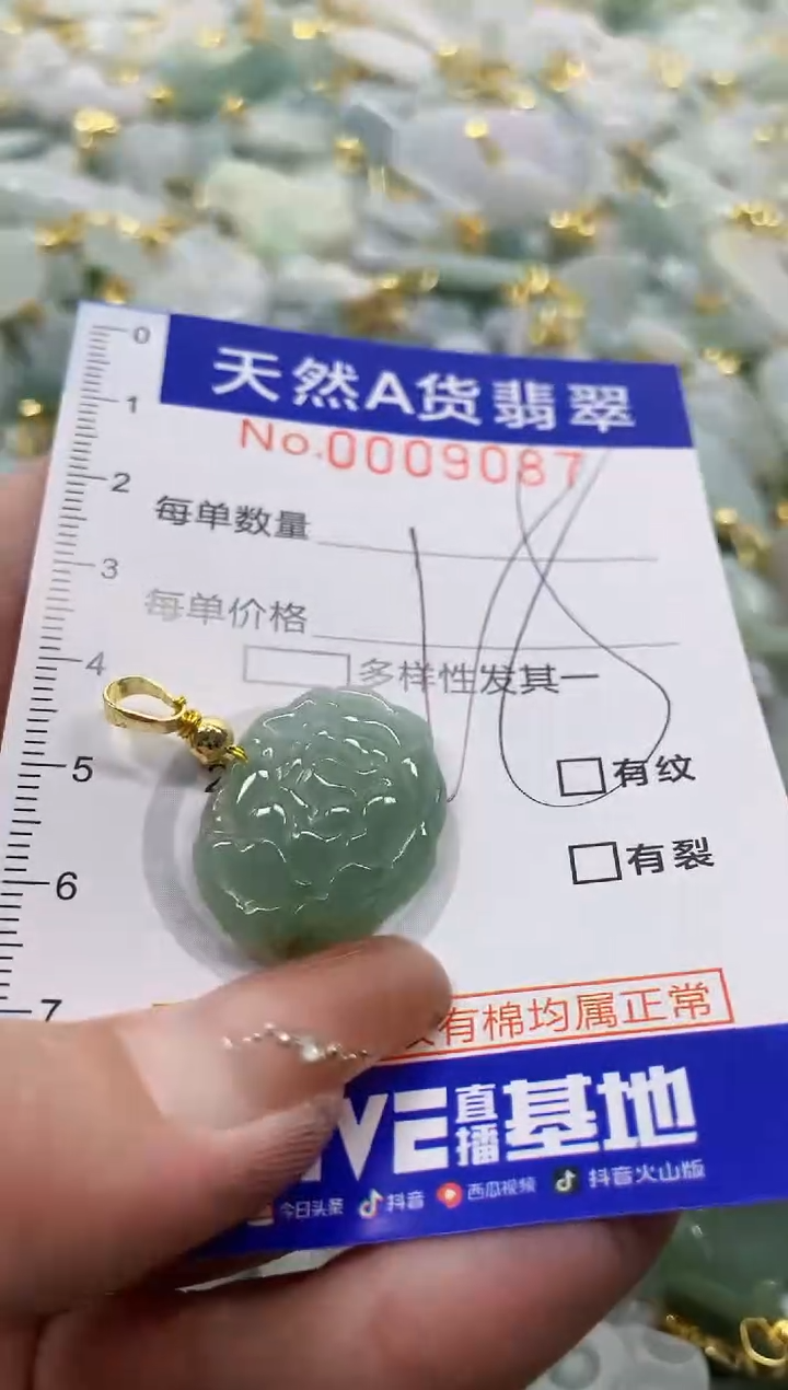 颈饰未镶嵌翡翠天然A货翡翠