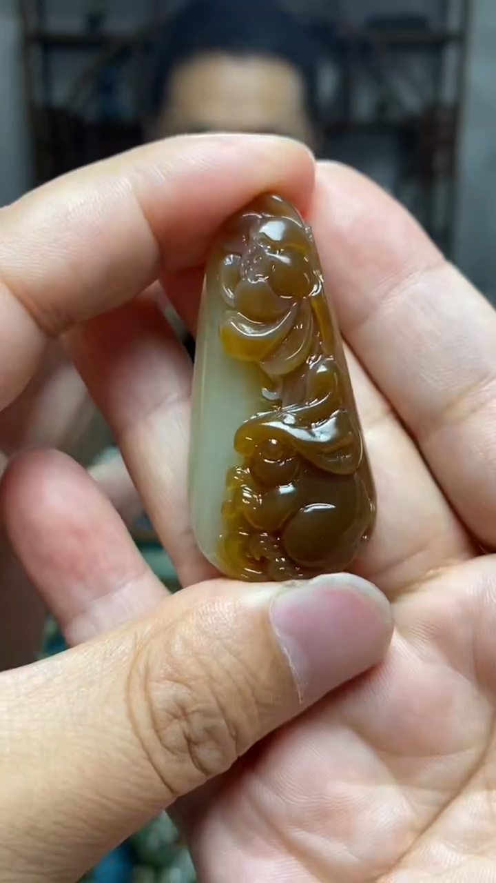 和田玉未镶嵌颈饰35