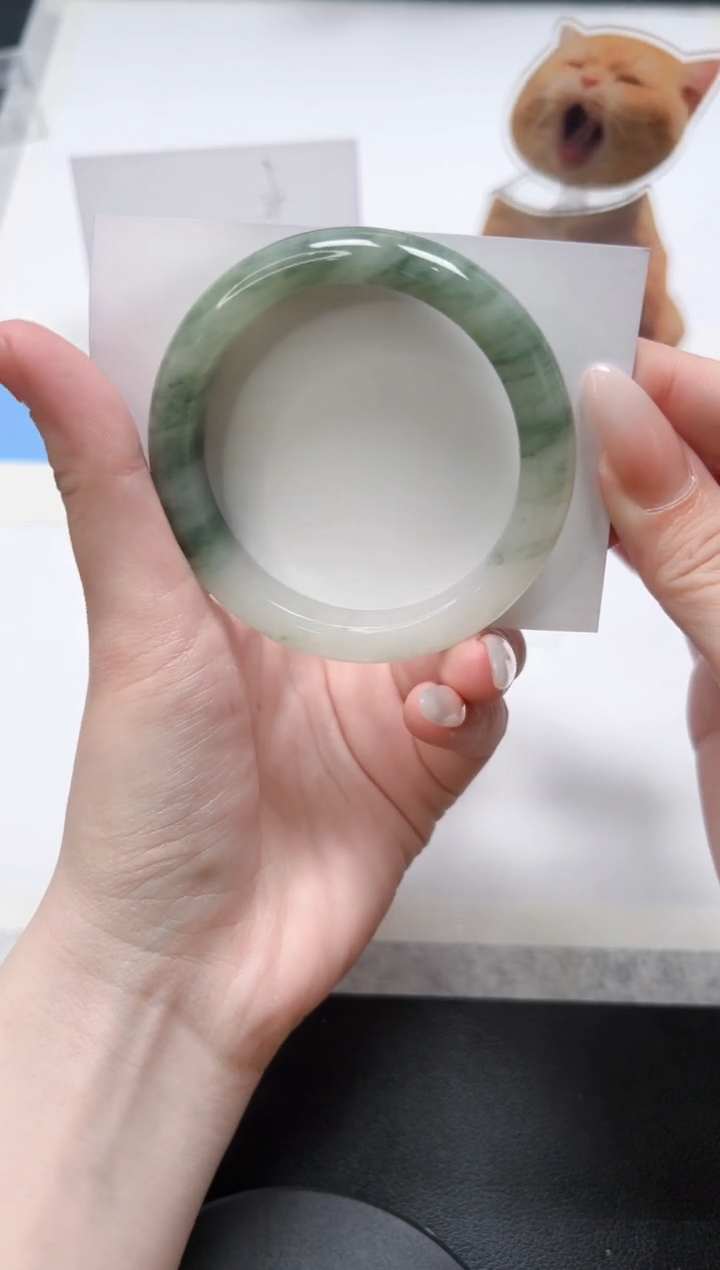 【闪购商品】石英质玉手镯未镶嵌211/飘花52.9