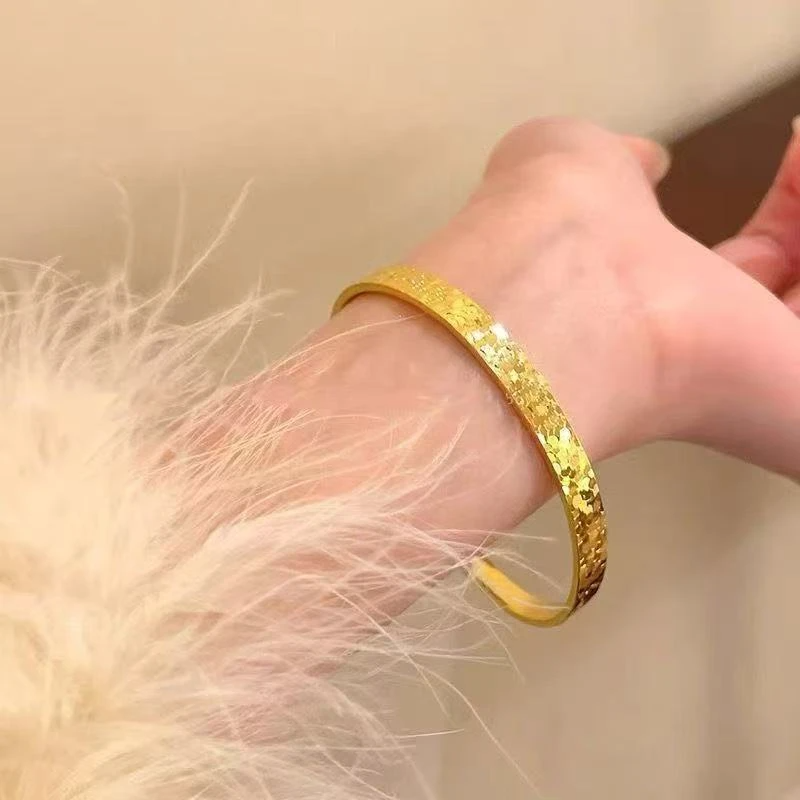 【粉丝专属】999碎碎冰传承碎爆闪手环高级轻奢气质复古镯子xx